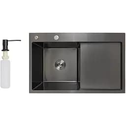 Кухонная мойка Lidz Handmade 3.0/1.0 мм H7849BR LDH7849BRPVD43625