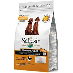 Сухий корм Schesir Dog Medium Adult Chicken 3 кг шезир курка монопротеїновий середніх порід