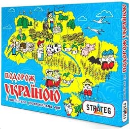 Настольная игра "Путешествие по Украине" 59 Strateg, в коробке (4820175991370)