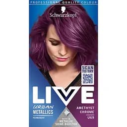 Фарба для волосся Schwarzkopf Live Urban Metallics U69 Amethyst Chrome - мініатюра 2