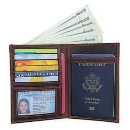 Шкіряний гаманець John McDee 11.5х15х1 см acs0029310 - мініатюра 7