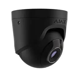 IP-Камера дротова Ajax TurretCam, 5мп, 4мм, Poe, True WDR, IP 65, ІЧ 35м, аудіо, кут огляду 75°до 85°, купольна, чорна - мініатюра 3