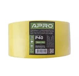 Папір шліфувальний Apro P40 рулон 115мм х 50м на паперовій основі 30412 - мініатюра 2