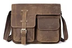Сумка мужская с эффектом старины 14697 Vintage коричневая