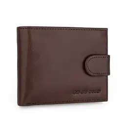 Портмоне мужское кожаное De Esse LC47891-92 коричневое на кнопке