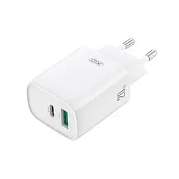Сетевое зарядное устройство для XO CE29 20W 1USB-A+1USB-C Fast Charger with Lightning cable (NB-Q231A) Белый