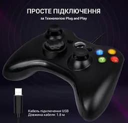 Геймпад джойстик GamePro MG-310-B USB PC Black - мініатюра 6