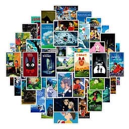 Стікерпак Набір наклейок GeekLand Роботи Хаяо Міядзакі Тоторо Hayao Miyazaki 50 штук