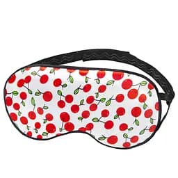 Маска для сну шовкова Чумацький Шлях з нековзкою резинкою в Подарунковій упаковці Вишні (1139-02)