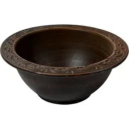 Миска для галушок Український глиняний посуд гончарна молочена кераміка 700 мл