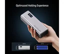 Зовнішній акумулятор CUKTECH PB200P 20000mAh 150W 3 порти 2C1A сірий - мініатюра 3