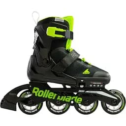Ролики Rollerblade Microblade 2023 28-32 Black/Green (1012-07221900-T83-28-32)