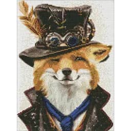 Алмазна мозаїка Ideyka Стімпанк-лис AMO7363 30х40 см