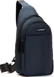 Чоловіча сумка слінг тканинна, синій Lanpad sum0028693