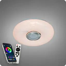 Люстра світлодіодна 517 Dlight RGB з пультом і колонкою 45Вт Білий (02146) - мініатюра 4