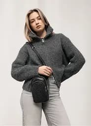 Женская сумка Sambag Modena с принтом крокодила 19 х 11 х 3 см (96193070)