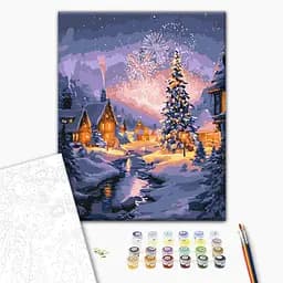 Картина за номерами Святкова мить BS54497 Різнокольоровий shop (9995482465977) - мініатюра 2