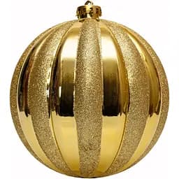 Ялинкова іграшка - гарбуз Linhai 15 см золотистий пластик (892500)