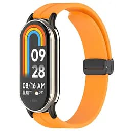 Ремешок Line Magnetic для Xiaomi Mi Band 9/8/10 Оранжевый / Orange