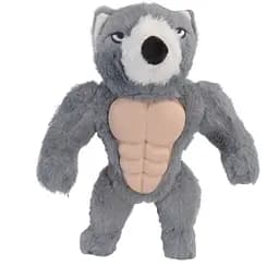 Іграшка для собак Camon ведмідь плюшевий з поліестеру та TPR з пищалкою 30 см (AH4167)