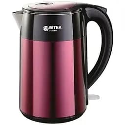 Электрочайник дисковый 2л из нержавеющей стали BITEK BT-7871 1850Вт Красный