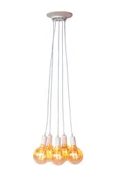 Світильник підвісний Levistella 7527120-5 WH, 5xE27, білий, лофт стиль