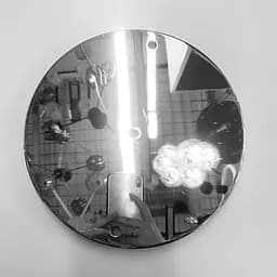 Двойное круглое потолочное основание в цвете хром 24,5х3 см | Line F | Арт. BASE 2 CH