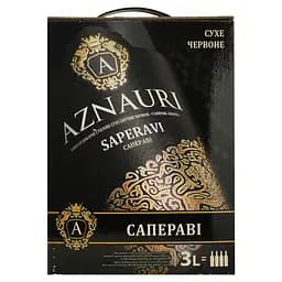 Вино Aznauri Saperavi, червоне, сухе, 3 л