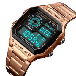 Чоловічий годинник Skmei 1335 Ripple RoseGold - мініатюра 2
