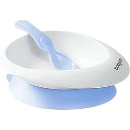 Мисочка BabyOno з присоскою та ложечкою небесно-блакитна (1077/04)