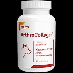 Вітамінно-мінеральна добавка Dolfos ArthroCollagen для захисту суглобового хряща собак 90 таблеток (5910-90)