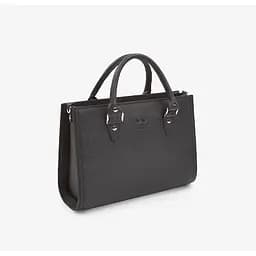 Жіноча шкіряна сумка Fancy чорна Saffiano