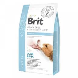 Сухой корм Brit GF VetDiets Dog Obesity 2 кг для собак при избыточном весе (ягненок, индейка, горох)