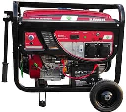Бензиновий генератор GASOLINE SL6500EDX (5.0-5.5 кВт) з колесами + Електростартер
