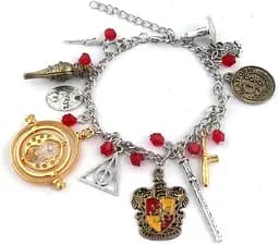 Браслет GeekLand Harry Potter Гаррі Поттер з підвісками Хогвартс HP 6.24.016