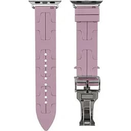 Силіконовий ремінець Hermes Apple Watch 49/45/42/34 мм Lavender