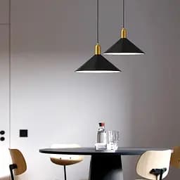 Підвіс Forli із чорним металевим плафоном 35х20 см Line.F MJ 174-350 BK