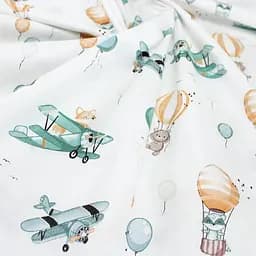 Пелюшка багаторазова Cosas непромокаюча Animals Aviators 70х120 см, м'ятна - мініатюра 4