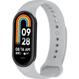 Ремінець для фітнес-браслета Lemfo для Xiaomi Mi Band 8 і 9 сірий
