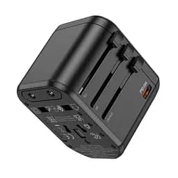 Зарядний пристрій Hoco AC15 2 USB/ Type-C 20W чорний - мініатюра 7