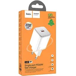 МЗП Hoco N40 Mighty PD20W (1USB-C) White - мініатюра 5