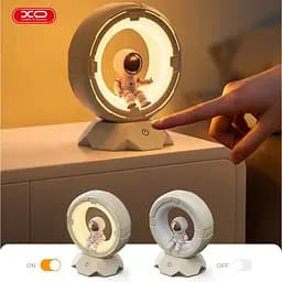 Портативна LED лампа-нічник Космонавт XO OZ12 1200 mAh 5Вт Сенсорне керування 3 режими Білий - мініатюра 5