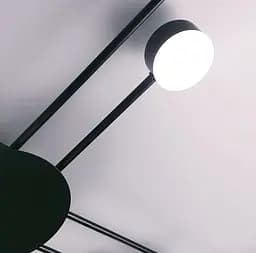 Стельова люстра-супутник в чорному кольорі | Арт. MD 8030 BK | Line F - мініатюра 5