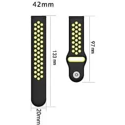 Набір ремінців Becover Vents Style для Huawei Watch GT / GT 2 46 mm / GT 2 Pro / GT Active / Honor Watch Magic 1/2 / GS Pro / Dream Girl 4 кольори (706540) - мініатюра 3