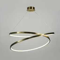 Латунна Люстра підвісна SCRIBBLE RING 8 0 см Арт. MJ 151-800 AB Line F