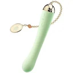 Вибратор Zalo Momoko 18 см зеленый