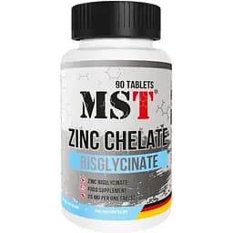 Цинк MST Zinc Chelate Bisglycinate, 90 таблеток