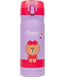 Термос Yes Line friends, 350 мл, бузковий з червоним (707943)