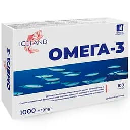 Омега-3 Красота та Здоров'я Ісландія капсули 1000 мг 100 шт.