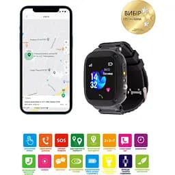 Смарт-годинник Amigo GO004 Splashproof Camera+LED Black (882418) - мініатюра 7